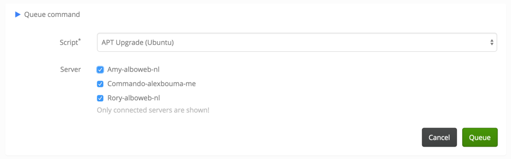 Server Chief queuing execution