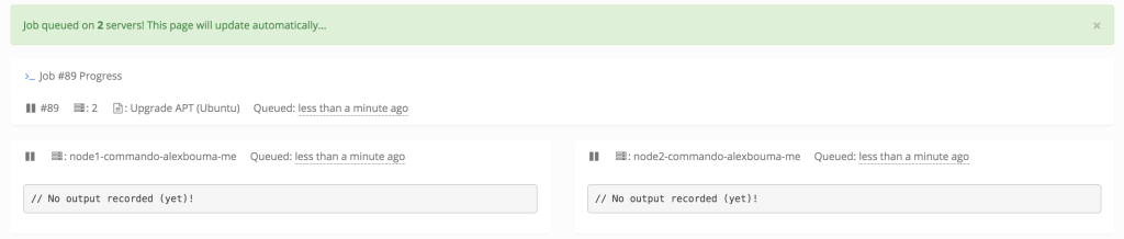 Server Chief job waiting
